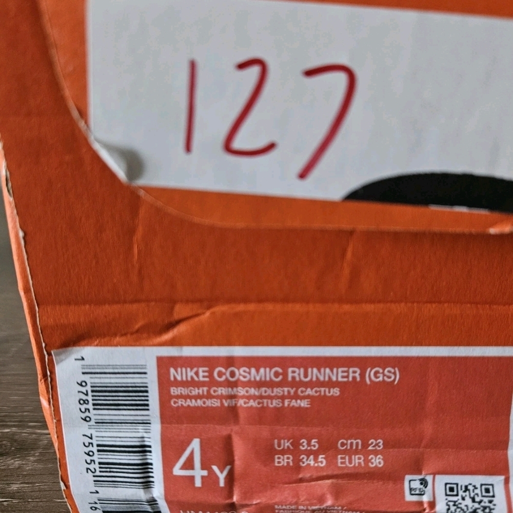 Nike Kids Coral Athletic Sneakers with Teal Accent - Picture 3 of 6